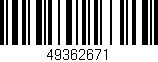 Código de barras (EAN, GTIN, SKU, ISBN): '49362671'