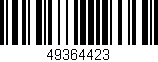 Código de barras (EAN, GTIN, SKU, ISBN): '49364423'