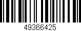 Código de barras (EAN, GTIN, SKU, ISBN): '49366425'