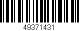 Código de barras (EAN, GTIN, SKU, ISBN): '49371431'