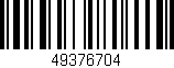 Código de barras (EAN, GTIN, SKU, ISBN): '49376704'