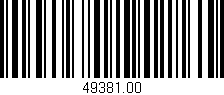 Código de barras (EAN, GTIN, SKU, ISBN): '49381.00'