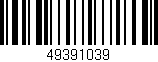 Código de barras (EAN, GTIN, SKU, ISBN): '49391039'