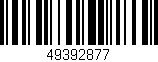 Código de barras (EAN, GTIN, SKU, ISBN): '49392877'