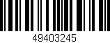 Código de barras (EAN, GTIN, SKU, ISBN): '49403245'