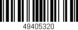 Código de barras (EAN, GTIN, SKU, ISBN): '49405320'