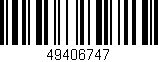 Código de barras (EAN, GTIN, SKU, ISBN): '49406747'