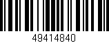 Código de barras (EAN, GTIN, SKU, ISBN): '49414840'