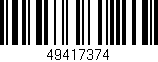 Código de barras (EAN, GTIN, SKU, ISBN): '49417374'