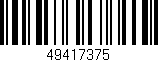Código de barras (EAN, GTIN, SKU, ISBN): '49417375'