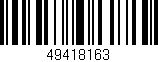 Código de barras (EAN, GTIN, SKU, ISBN): '49418163'