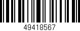 Código de barras (EAN, GTIN, SKU, ISBN): '49418567'