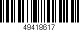 Código de barras (EAN, GTIN, SKU, ISBN): '49418617'