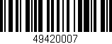 Código de barras (EAN, GTIN, SKU, ISBN): '49420007'
