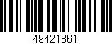 Código de barras (EAN, GTIN, SKU, ISBN): '49421861'