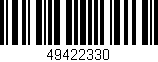 Código de barras (EAN, GTIN, SKU, ISBN): '49422330'