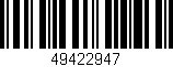 Código de barras (EAN, GTIN, SKU, ISBN): '49422947'
