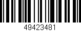 Código de barras (EAN, GTIN, SKU, ISBN): '49423481'
