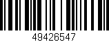 Código de barras (EAN, GTIN, SKU, ISBN): '49426547'
