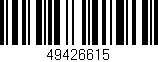 Código de barras (EAN, GTIN, SKU, ISBN): '49426615'