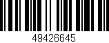 Código de barras (EAN, GTIN, SKU, ISBN): '49426645'