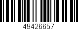 Código de barras (EAN, GTIN, SKU, ISBN): '49426657'