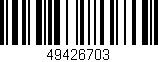 Código de barras (EAN, GTIN, SKU, ISBN): '49426703'