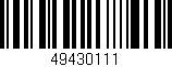 Código de barras (EAN, GTIN, SKU, ISBN): '49430111'