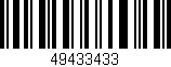 Código de barras (EAN, GTIN, SKU, ISBN): '49433433'