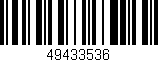 Código de barras (EAN, GTIN, SKU, ISBN): '49433536'