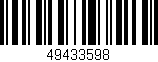 Código de barras (EAN, GTIN, SKU, ISBN): '49433598'