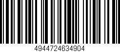 Código de barras (EAN, GTIN, SKU, ISBN): '4944724634904'