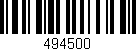 Código de barras (EAN, GTIN, SKU, ISBN): '494500'