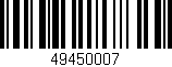 Código de barras (EAN, GTIN, SKU, ISBN): '49450007'