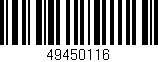 Código de barras (EAN, GTIN, SKU, ISBN): '49450116'