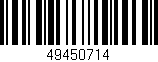 Código de barras (EAN, GTIN, SKU, ISBN): '49450714'