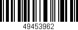 Código de barras (EAN, GTIN, SKU, ISBN): '49453962'