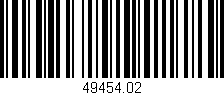 Código de barras (EAN, GTIN, SKU, ISBN): '49454.02'