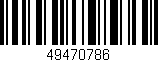 Código de barras (EAN, GTIN, SKU, ISBN): '49470786'