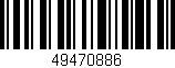 Código de barras (EAN, GTIN, SKU, ISBN): '49470886'
