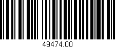 Código de barras (EAN, GTIN, SKU, ISBN): '49474.00'