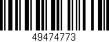 Código de barras (EAN, GTIN, SKU, ISBN): '49474773'