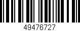 Código de barras (EAN, GTIN, SKU, ISBN): '49476727'