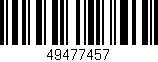 Código de barras (EAN, GTIN, SKU, ISBN): '49477457'