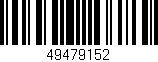 Código de barras (EAN, GTIN, SKU, ISBN): '49479152'
