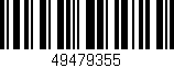 Código de barras (EAN, GTIN, SKU, ISBN): '49479355'