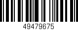 Código de barras (EAN, GTIN, SKU, ISBN): '49479675'