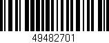 Código de barras (EAN, GTIN, SKU, ISBN): '49482701'