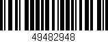Código de barras (EAN, GTIN, SKU, ISBN): '49482948'