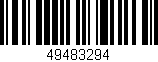 Código de barras (EAN, GTIN, SKU, ISBN): '49483294'